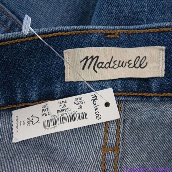 NEW Madewell Perfect Vintage Straight Jean in Mayfield Wash, NG251, 28 - Picture 13 of 16
